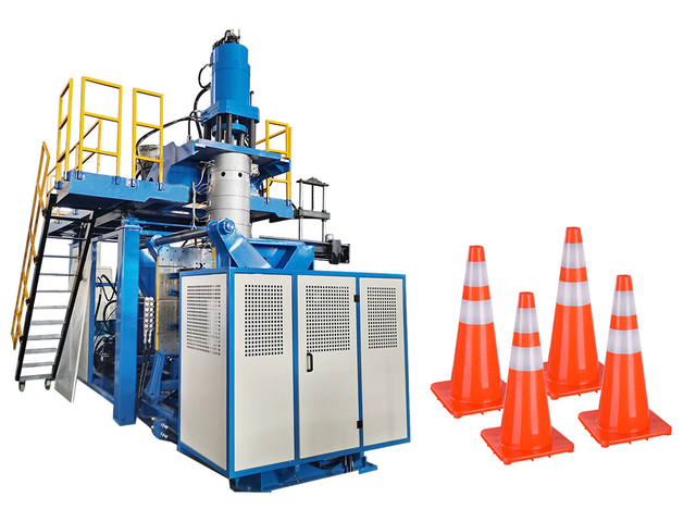 PE Traffic Road Cone Extruder Blow Molding Machine China