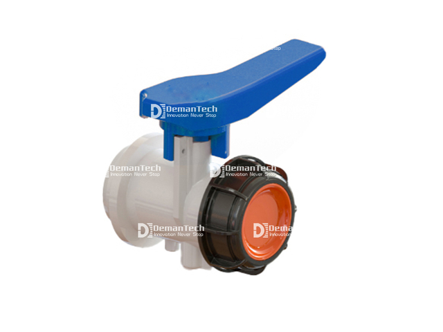 2" DN50 welding type IBC tank tote butterfly valve for chemical container