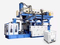 Multilayer 2 layers 3 layer IBC tote container extrusion blow molding machine