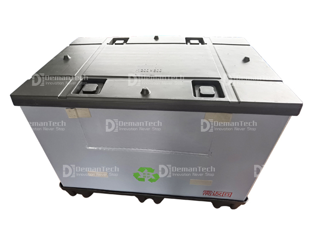 Heavy duty large customize auto parts turnover packing industrial Recyclable pp honeycomb plastic pallet sleeve box with lid