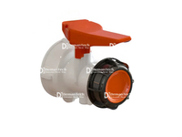2“ DN50 screw type IBC tank butterfly valve