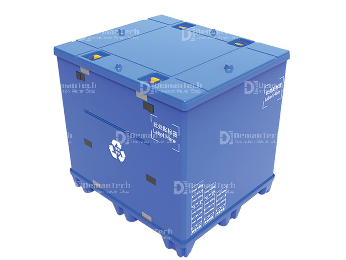 Heavy duty large customize auto parts turnover packing industrial Recyclable pp honeycomb plastic pallet sleeve box with lid